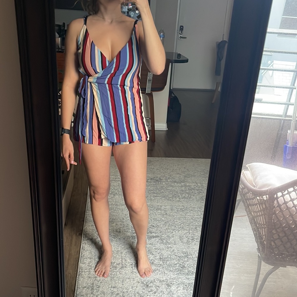 Impeccable Pig Striped romper